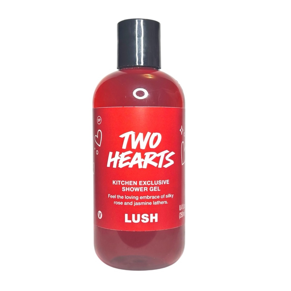 Lush Kitchen Two Hearts Limited Edition Shower Gel Body Wash Rose Jasmine NWT